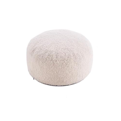 Plush Lamb Pouf Ottoman