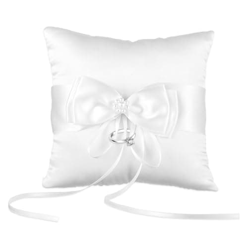Satin Bow Ring Pillow