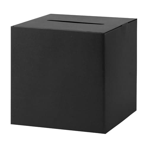 Spacious Black Card Box