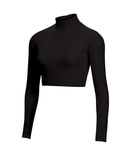 Mock-Neck Cropped Bodysuit