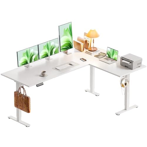 Reversible L-Shaped Standing Desk