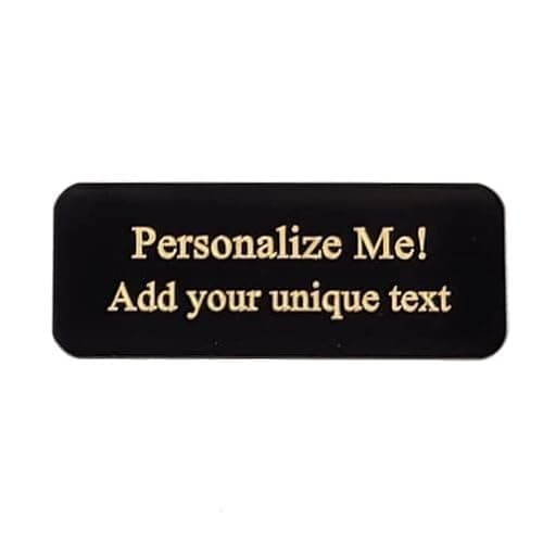 Black Brass Nameplate