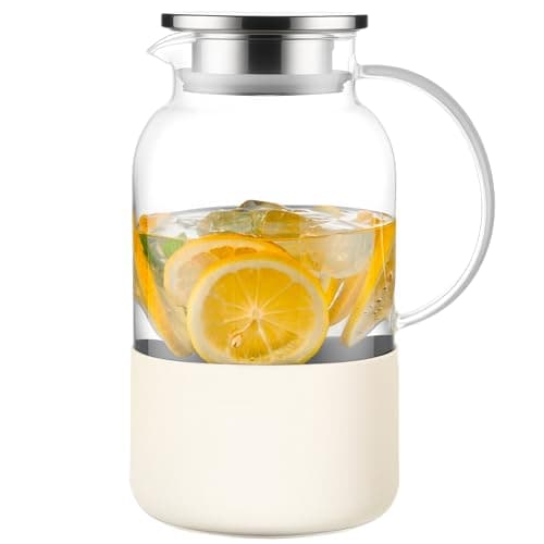 Silicone-Base Glass Pitcher