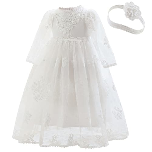Booulfi Embroidered Christening Gown