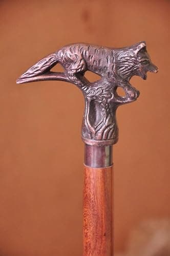 Antique Fox Walking Stick