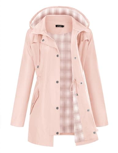 Plaid Lined Rain Jacket