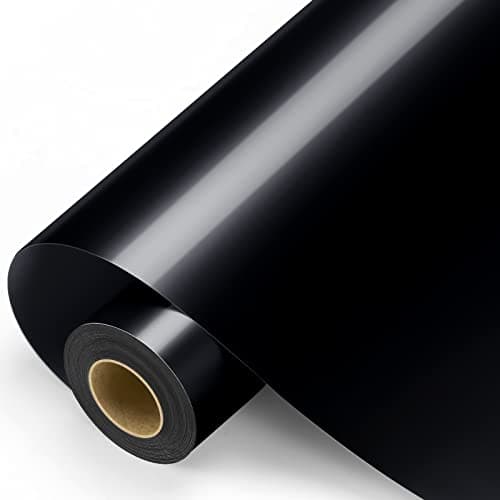 Glossy Black Adhesive Roll