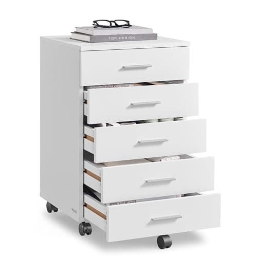 VASAGLE 5-Drawer Pedestal