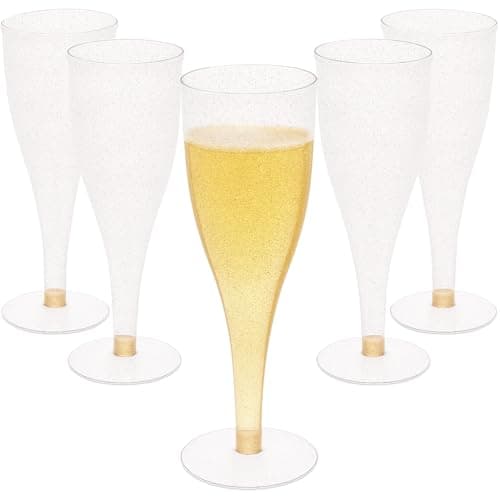 Gold Glitter Flutes