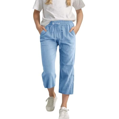 Linen Blend Capris