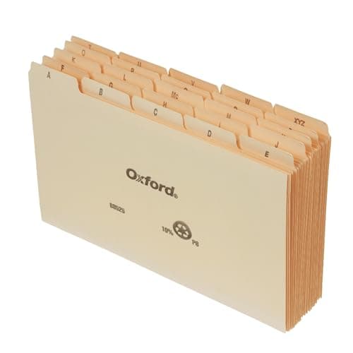 5x8 A–Z Card Guides