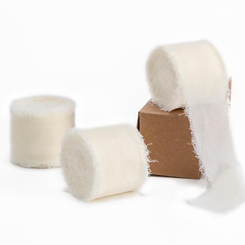 Husfunov Chiffon Ivory Ribbon