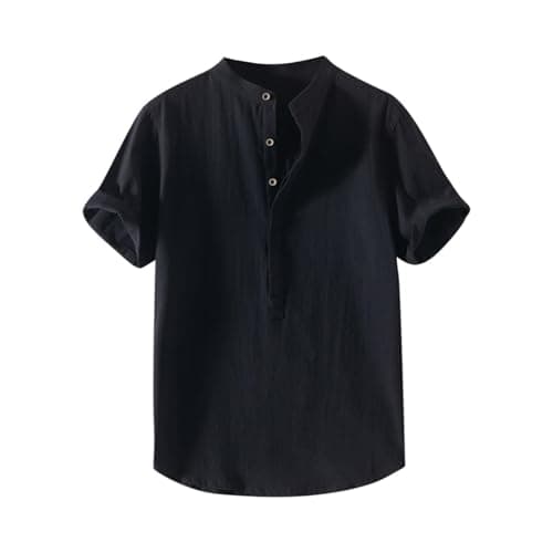 Black Henley Top