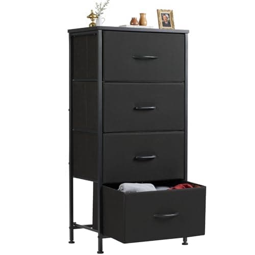 Compact 4-Drawer Nightstand