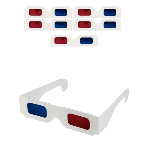 5-Pack Paper 3D Glasses