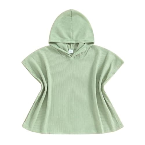 Waffle Hooded Poncho