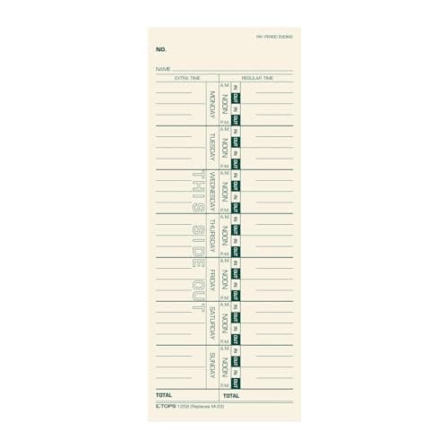 TOPS Weekly Time Cards