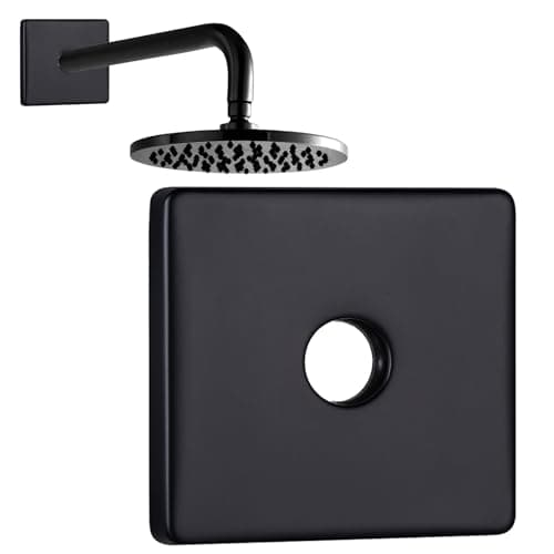 Matte Black Shower Flange