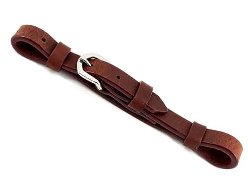 Flat Leather Curb Strap