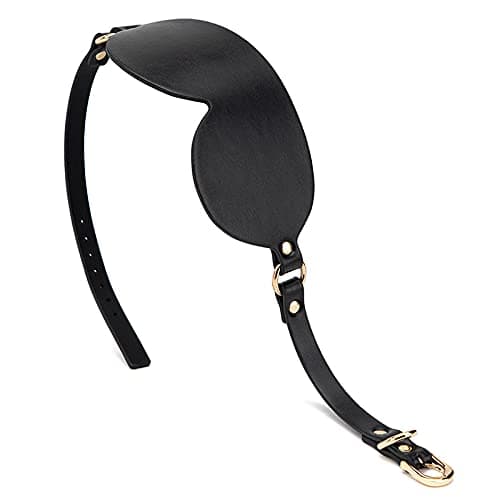 Faux Leather Blindfold