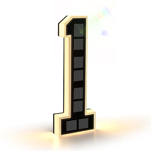 9-Inch Solar House Number