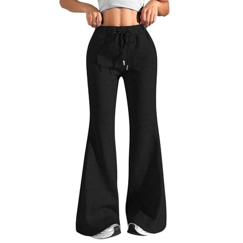 Flared Cotton-Blend Pants