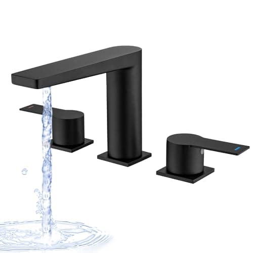Matte Black Widespread Faucet