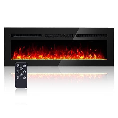 Slim 60-Inch Electric Fireplace