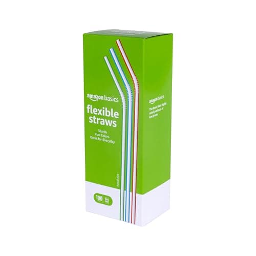 Striped Flex Straws