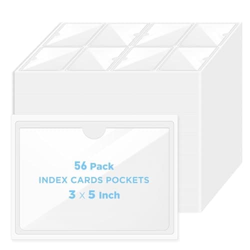 Clear Adhesive Card Pockets