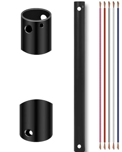 24" Matte Black Downrod