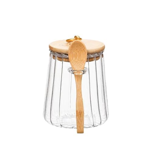 Large Petal Glass Canister