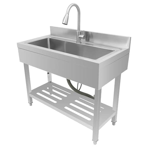 Versatile Steel Laundry Sink