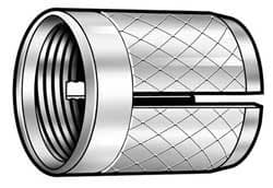 Knurled M6 Press Insert