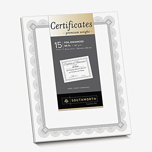 Southworth Premium Certificates