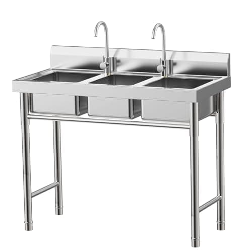 Budget Stainless Triple Sink