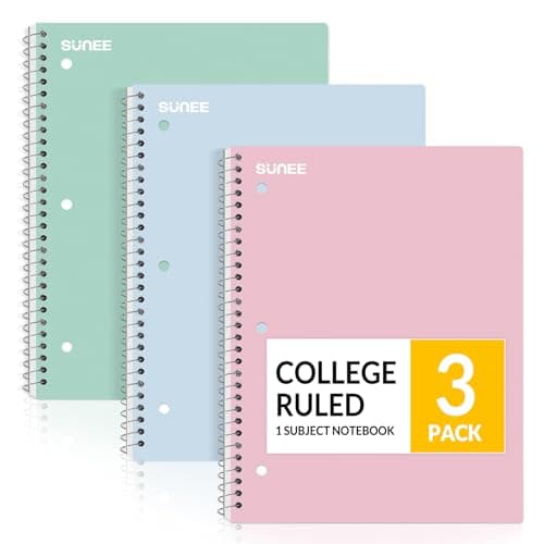 Pastel 3-Pack Notebooks