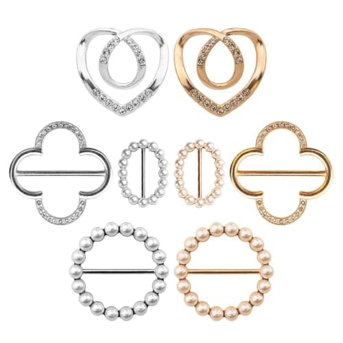 Rhinestone Scarf Rings