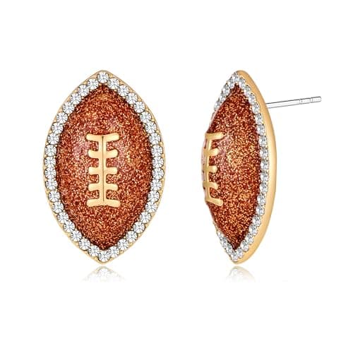 SHANTYSON Gold Rugby Earrings