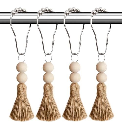 Boho Wood-Bead Hooks