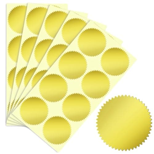 2" Gold Foil Seal Pack