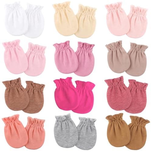 12-Pair Cotton Mittens