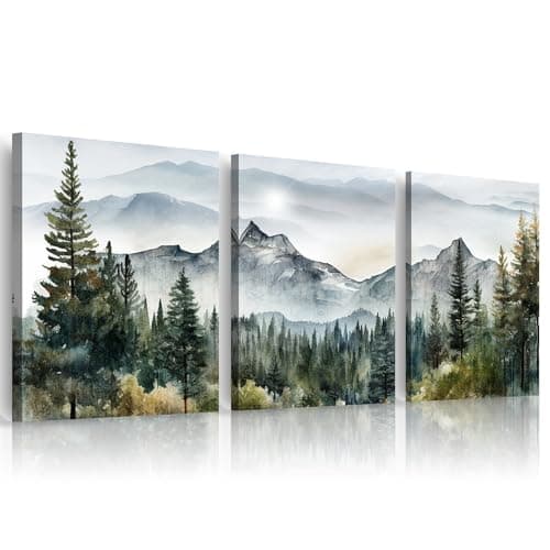 Abstract Mountain Triptych