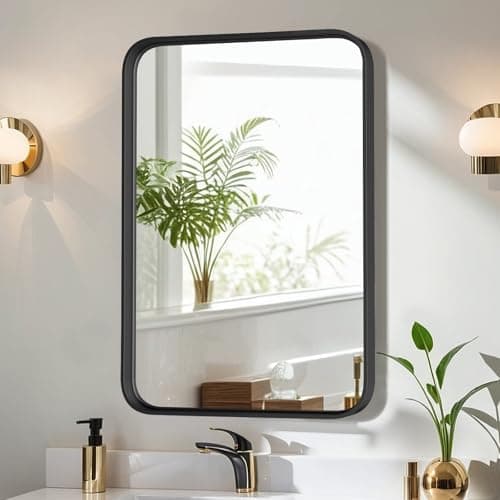 Matte Black Vanity Mirror