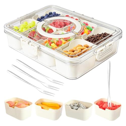 Dunruz 8-Compartment Snackle Box