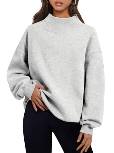 Chic Oversized Turtleneck Sweatshirt