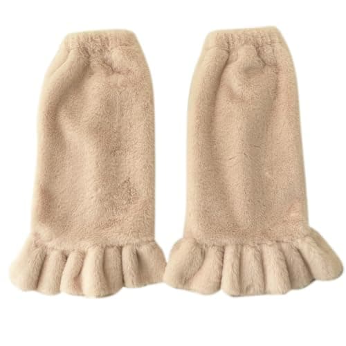 Ruffled Plush Leg Warmers