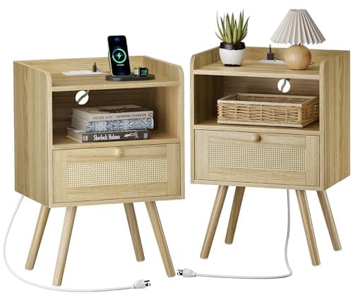 SUPERJARE Nightstands Set of 2