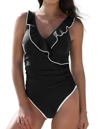 Tummy-Control Colorblock Suit