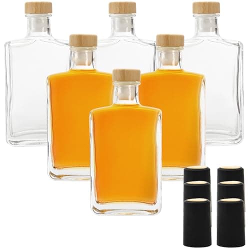 Square T-Top Liquor Bottles